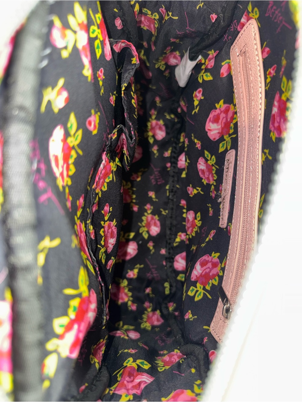 Betsey Johnson Pink Bow Front Backpack - Picture 10 of 17